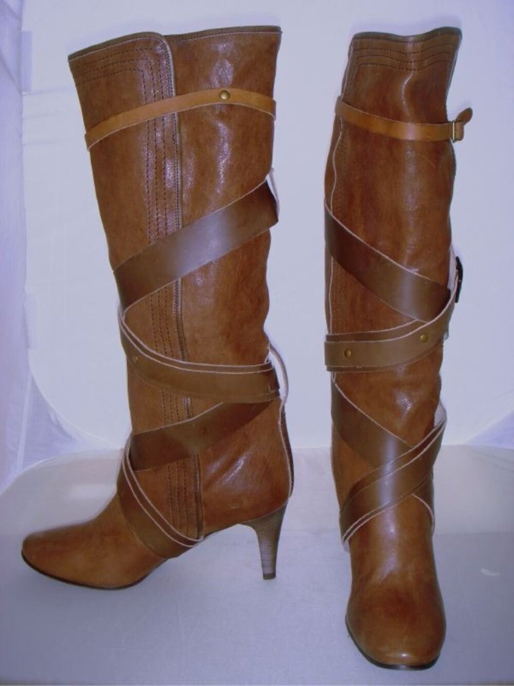 Chloe Brown Leather Boots Size 41 EUR 11 US - Brand New in Box - - Picture 2 of 3